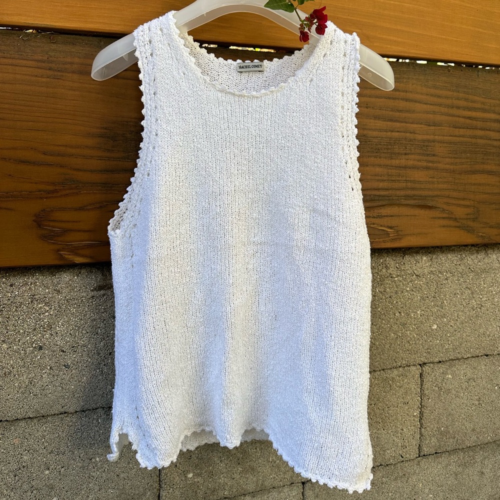 Rachel Comey Ivory Knit Sleeveless Top